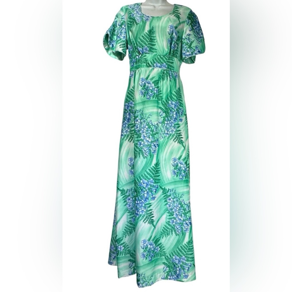 Hilo Hattie Vintage Hawaiian Maxi Dress